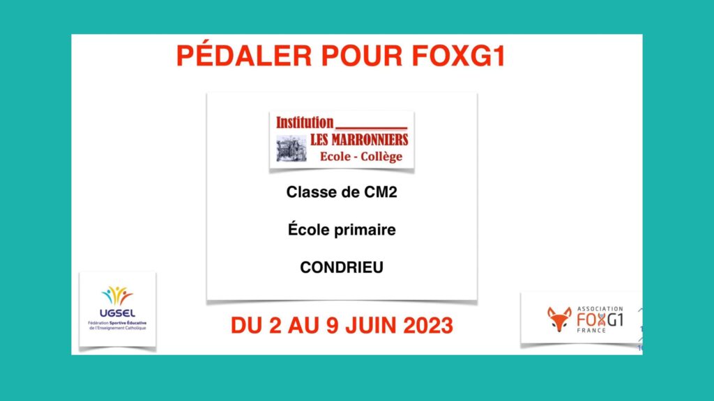 Vidéo pédaler pour FOX G1 : https://youtu.be/547tqyN2-bs