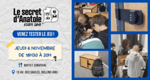 Lire la suite à propos de l’article Session de test du Secret d’Anatole, notre Escape Game pour élèves