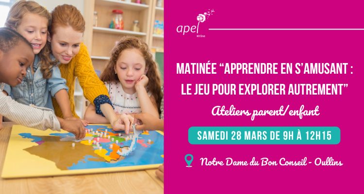 You are currently viewing Matinée parent/enfant « Apprendre en s&rsquo;amusant : le jeu pour explorer autrement » le 28 mars